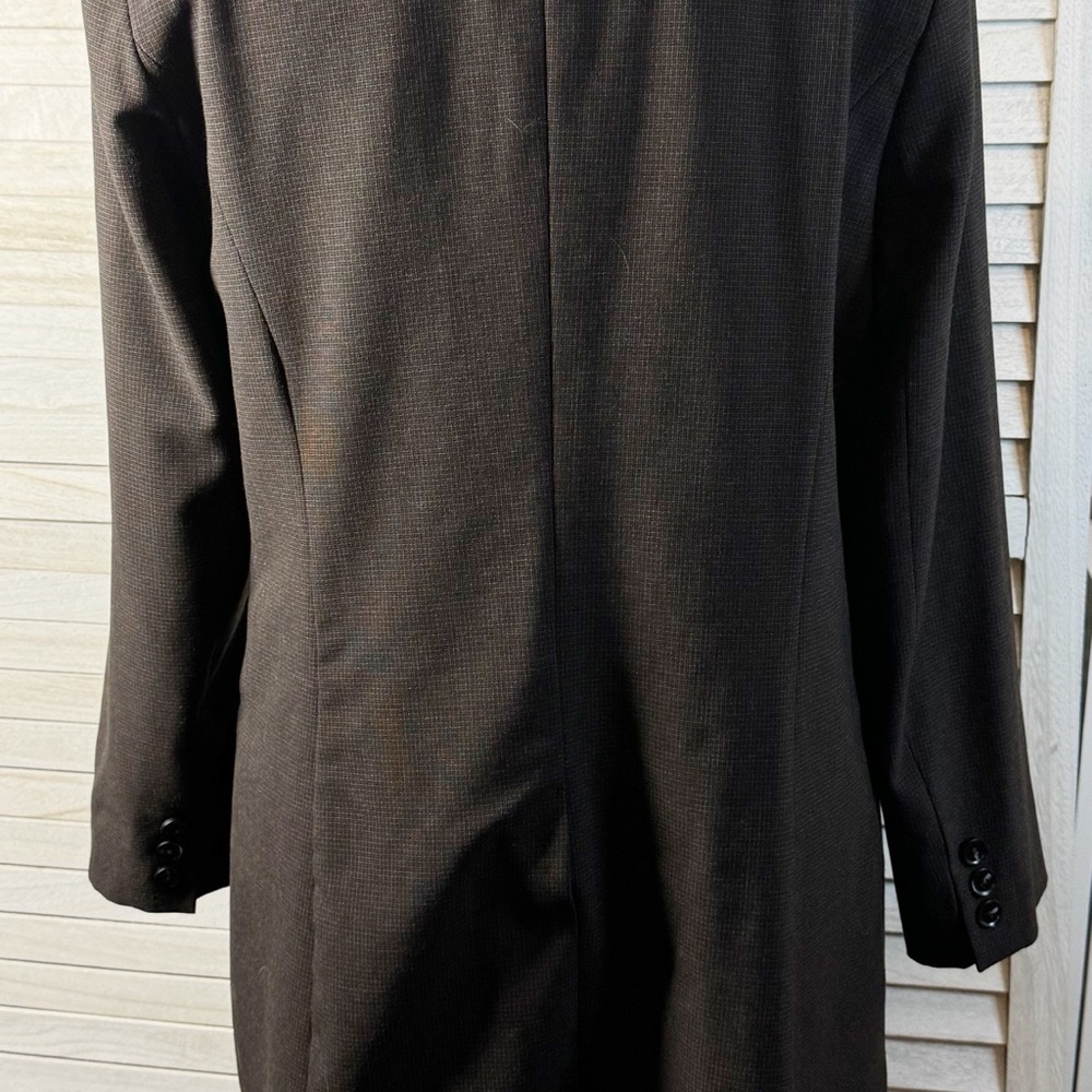 Rachel Zoe Double Breasted Blazer Brown Tailored Office Chic Jacket Size M - Picture 10 of 12